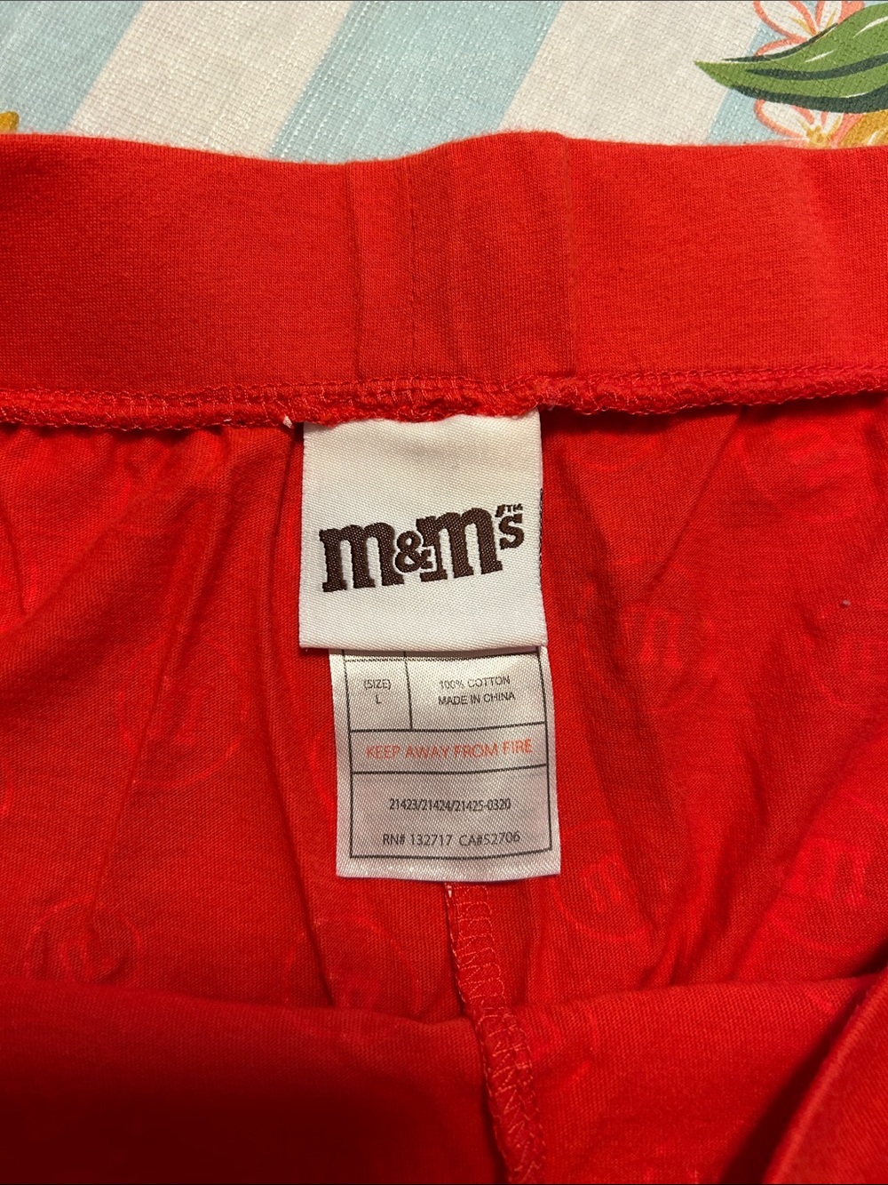 M&M'S Red Racerback Tank and Printed Shorts Pajama Set - Picture 4 of 6